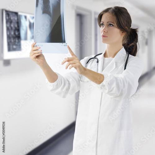 Photo: doctor with x-ray doctor with x-ray