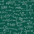 Vector illustration of seamless math background