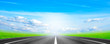 country freeway under blue sky country freeway under blue sky