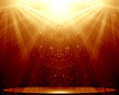 Stage with spotlight
