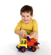 Photo: boy and truck boy and truck