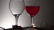 Two glasses with wine