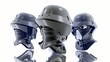 cyborg head, robot