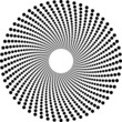 Halftone circles