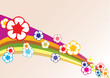 Background with flowers