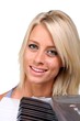 Beautiful Blonde Keyboard Player