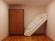 Case and sofa