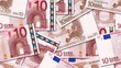 Move euro background, seamless loop