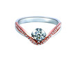 isolated jewelry at white background