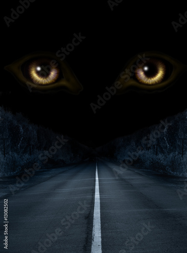 Horror in night