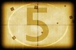 Movie leader, counting from ten to zero - digital animation