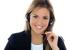 young assistant with headphones