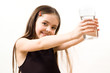 girl with glass girl with glass