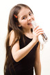 Girl with bottle Girl with bottle