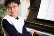 Playing piano