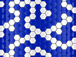 abstract blue cell hexagon background