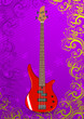 Illustration of bass guitar