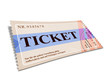 Ticket leicht gewölbt