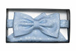Blue tie-butterfly and shawl