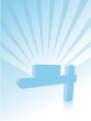 Directional Sign Post (blue)