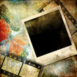 grunge artistic background with polaroid frame grunge artistic background with polaroid frame