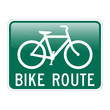 Bike Route with glossy effect Bike Route with glossy effect