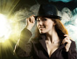 girl in the smoke