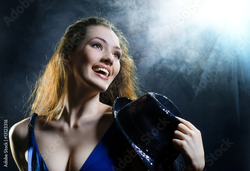 Photo: girl in the smoke girl in the smoke