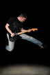 Guitar Player Jumping Guitar Player Jumping