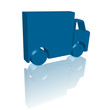 Livraison (Camion 3D avec reflet)