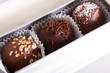 chocolate sweets in the box