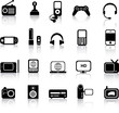 electronic icon silhouettes electronic icon silhouettes