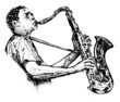 afro ameerican jazz saxophonist
