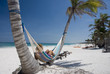 Relaxing on the hammock Relaxing on the hammock