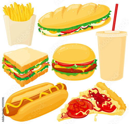 Fast Food on Fast Food Set    Davorr  13151396   Portfolio Ya Bak