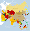 Asia map Separate and use any country as you wish. Asia map Separate and use any country as you wish.