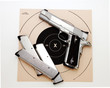 Semi Auto pistol and target