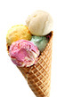 waffle basket with ice-cream