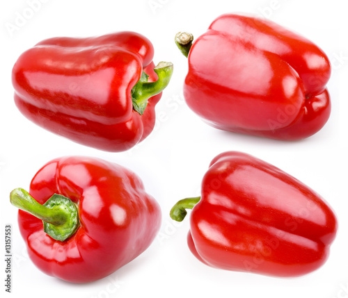 Photo: Paprika is on a white background. Paprika is on a white background.