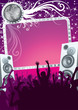 Glamour disco party in the night club
