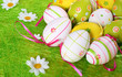 Painted Colorful Easter Eggs