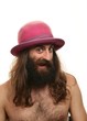 man and hat in studio man and hat in studio
