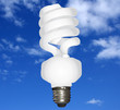 Eco lightbulb in the sky