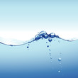 Water Wave With Bubbles