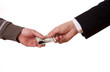 beggar and businessman