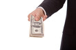 money in hand