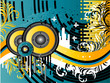 Grunge Music Background