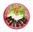 assiette de feuilles de vigne farçies
