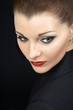 The woman on the black