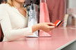 Credit card in shop Credit card in shop